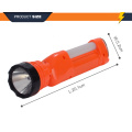 Hot selling rechargeable powerful plastic tourch flashlight with beauty color